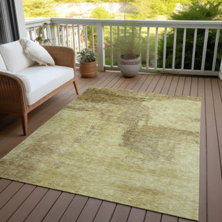 Piper Looms Chantille Modern ACN1068 Brown Machine Washable Area Rug Outdoor Lifestyle Image Feature