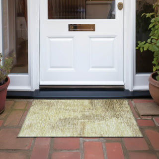 Piper Looms Chantille Modern ACN1068 Brown Machine Washable Area Rug Scatter Outdoor Lifestyle Image Feature