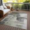 Piper Looms Chantille Modern ACN1068 Gray Machine Washable Area Rug Outdoor Lifestyle Image Feature
