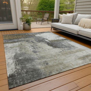 Piper Looms Chantille Modern ACN1068 Gray Machine Washable Area Rug Outdoor Lifestyle Image Feature