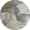 Piper Looms Chantille Modern ACN1068 Gray Machine Washable Area Rug Round Main Image