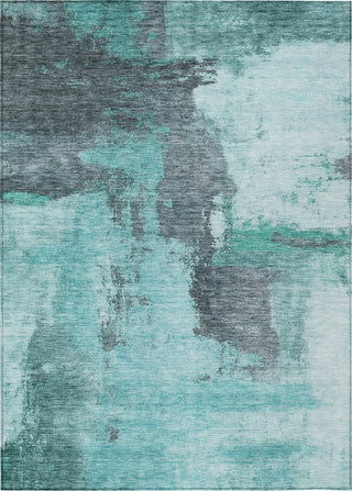 Piper Looms Chantille Modern ACN1068 Teal Machine Washable Area Rug main image