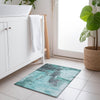 Piper Looms Chantille Modern ACN1068 Teal Machine Washable Area Rug Scatter Lifestyle Image Feature