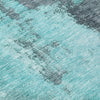 Piper Looms Chantille Modern ACN1068 Teal Machine Washable Area Rug Swatch Image