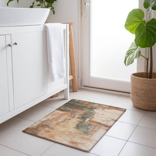Piper Looms Chantille Modern ACN1068 Terracotta Machine Washable Area Rug Scatter Lifestyle Image Feature