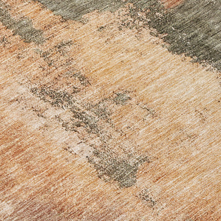 Piper Looms Chantille Modern ACN1068 Terracotta Machine Washable Area Rug Swatch Image