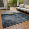 Piper Looms Chantille Modern ACN1069 Blue Machine Washable Area Rug Outdoor Lifestyle Image Feature