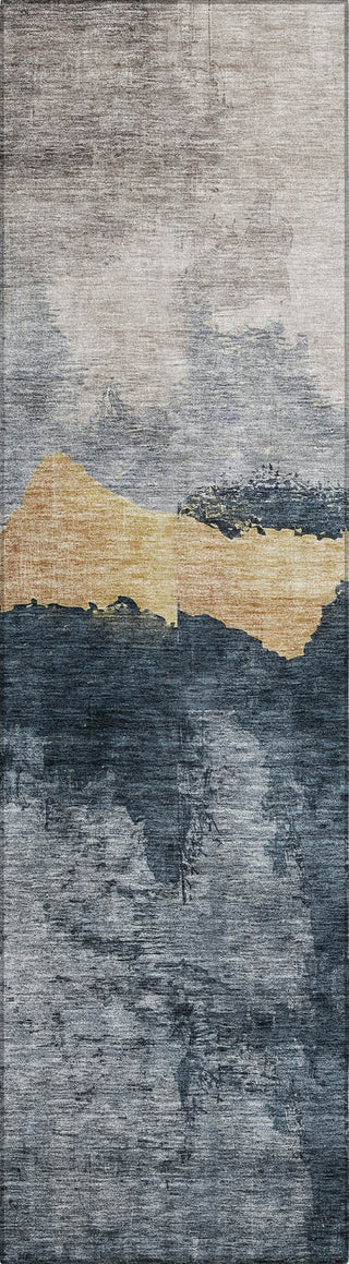 Piper Looms Chantille Modern ACN1069 Blue Machine Washable Area Rug Runner Main Image