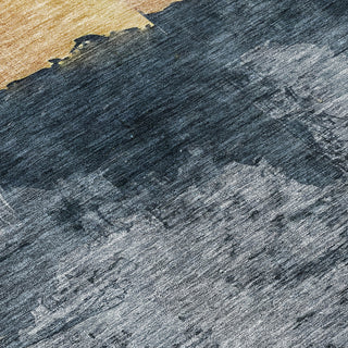 Piper Looms Chantille Modern ACN1069 Blue Machine Washable Area Rug Swatch Image