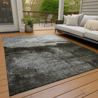 Piper Looms Chantille Modern ACN1069 Taupe Machine Washable Area Rug Outdoor Lifestyle Image Feature