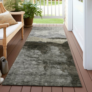 Piper Looms Chantille Modern ACN1069 Taupe Machine Washable Area Rug Runner Outdoor Lifestyle Image Feature