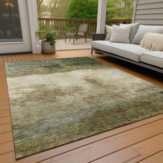 Piper Looms Chantille Modern ACN1070 Fern Machine Washable Area Rug Outdoor Lifestyle Image Feature