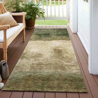 Piper Looms Chantille Modern ACN1070 Fern Machine Washable Area Rug Runner Outdoor Lifestyle Image Feature