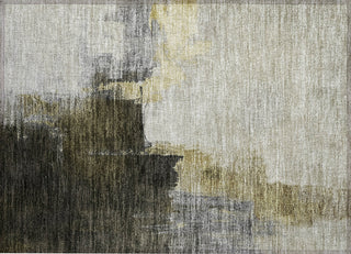 Piper Looms Chantille Abstract ACN1071 Khaki Machine Washable Area Rug Scatter Main Image