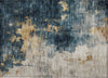 Piper Looms Chantille Abstract ACN1072 Blue Machine Washable Area Rug Scatter Main Image