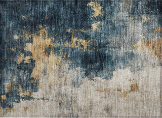 Piper Looms Chantille Abstract ACN1072 Blue Machine Washable Area Rug Scatter Main Image