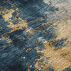 Piper Looms Chantille Abstract ACN1072 Blue Machine Washable Area Rug Swatch Image