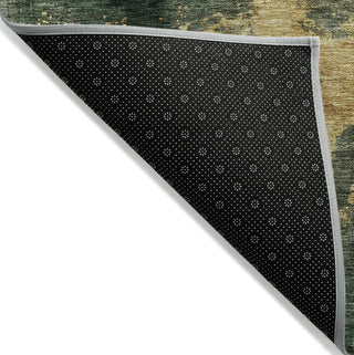 Piper Looms Chantille Abstract ACN1072 Fern Machine Washable Area Rug Backing Image
