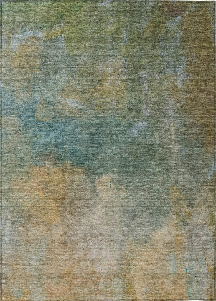 Piper Looms Chantille Abstract ACN1073 Aloe Machine Washable Area Rug main image