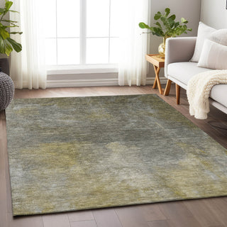 Piper Looms Chantille Abstract ACN1073 Pewter Machine Washable Area Rug Lifestyle Image Feature