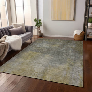 Piper Looms Chantille Abstract ACN1073 Pewter Machine Washable Area Rug Lifestyle Image Feature