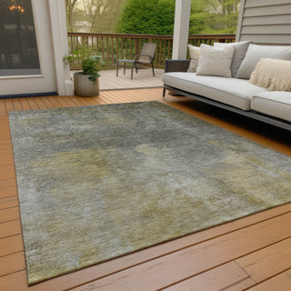 Piper Looms Chantille Abstract ACN1073 Pewter Machine Washable Area Rug Outdoor Lifestyle Image Feature