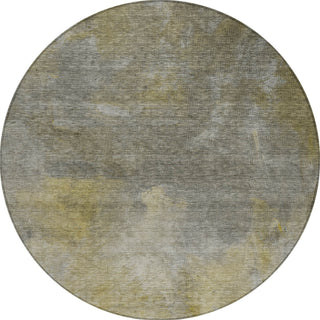 Piper Looms Chantille Abstract ACN1073 Pewter Machine Washable Area Rug Round Main Image