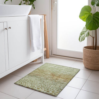 Piper Looms Chantille Circles ACN1074 Aloe Machine Washable Area Rug Scatter Lifestyle Image Feature