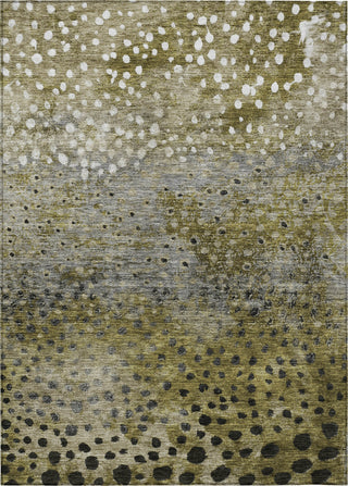 Piper Looms Chantille Circles ACN1074 Brown Machine Washable Area Rug main image