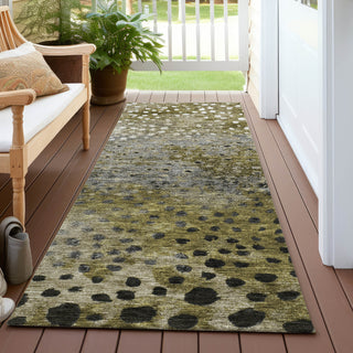 Piper Looms Chantille Circles ACN1074 Brown Machine Washable Area Rug Runner Outdoor Lifestyle Image Feature