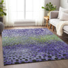 Piper Looms Chantille Circles ACN1074 Purple Machine Washable Area Rug Lifestyle Image Feature