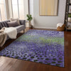Piper Looms Chantille Circles ACN1074 Purple Machine Washable Area Rug Lifestyle Image Feature