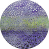 Piper Looms Chantille Circles ACN1074 Purple Machine Washable Area Rug Round Main Image