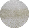 Piper Looms Chantille Circles ACN1074 Taupe Machine Washable Area Rug Round Main Image