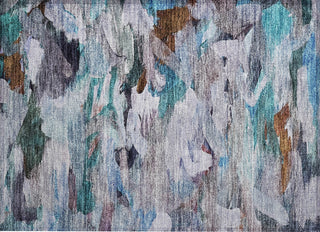 Piper Looms Chantille Abstract ACN1075 Blue Machine Washable Area Rug Scatter Main Image