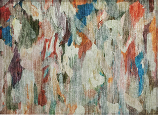 Piper Looms Chantille Abstract ACN1075 Green Machine Washable Area Rug Scatter Main Image