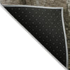 Piper Looms Chantille Modern ACN1077 Brown Machine Washable Area Rug Backing Image