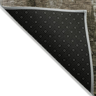 Piper Looms Chantille Modern ACN1077 Brown Machine Washable Area Rug Backing Image