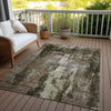Piper Looms Chantille Modern ACN1077 Brown Machine Washable Area Rug Outdoor Lifestyle Image Feature