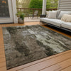 Piper Looms Chantille Modern ACN1077 Brown Machine Washable Area Rug Outdoor Lifestyle Image Feature