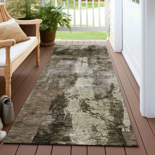 Piper Looms Chantille Modern ACN1077 Brown Machine Washable Area Rug Runner Outdoor Lifestyle Image Feature