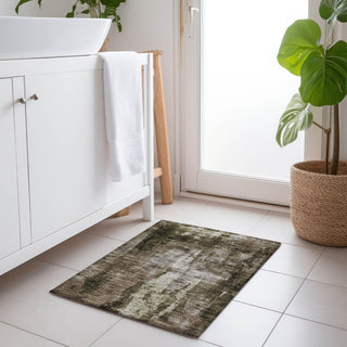 Piper Looms Chantille Modern ACN1077 Brown Machine Washable Area Rug Scatter Lifestyle Image Feature