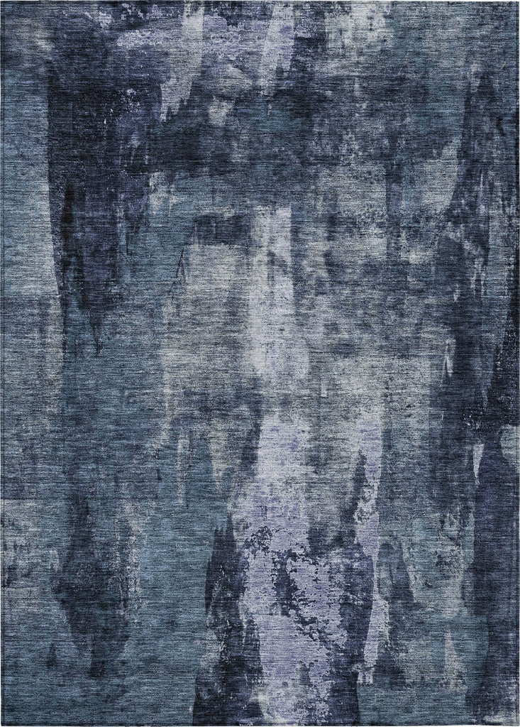 Piper Looms Chantille Modern ACN1077 Navy Machine Washable Area Rug main image