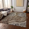 Piper Looms Chantille Swirl ACN1078 Brown Machine Washable Area Rug Lifestyle Image Feature