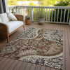 Piper Looms Chantille Swirl ACN1078 Brown Machine Washable Area Rug Outdoor Lifestyle Image Feature