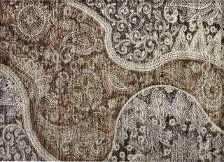 Piper Looms Chantille Swirl ACN1078 Brown Machine Washable Area Rug Scatter Main Image