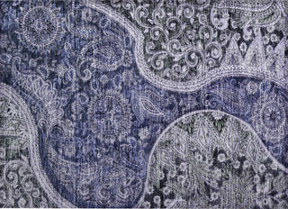 Piper Looms Chantille Swirl ACN1078 Navy Machine Washable Area Rug Scatter Main Image