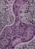Piper Looms Chantille Swirl ACN1078 Purple Machine Washable Area Rug main image