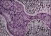 Piper Looms Chantille Swirl ACN1078 Purple Machine Washable Area Rug Scatter Main Image