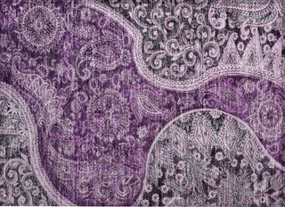 Piper Looms Chantille Swirl ACN1078 Purple Machine Washable Area Rug Scatter Main Image